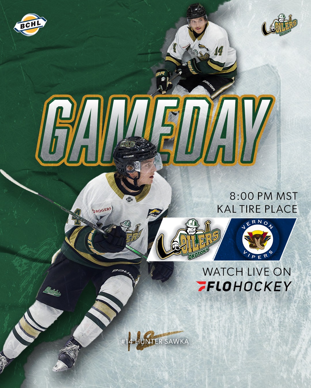 Game night excitement!

It’s Friday night and the Oilers are ready to take on the Vernon Vipers! Who's your pick to score the first goal? Let's go, Oilers! 🏒🔥

📍Kal Tire Place
🕰️ 8 PM MST
📺https://www.flohockey.tv/events/14409563-2026-okotoks-oilers-vs-vernon-vipers

#BuiltAlbertaStrong | #BCHL
#LetsGoOilers