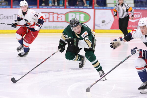 Huxley, Rowland spectacular as Oilers tie series with Game 2 win in Brooks