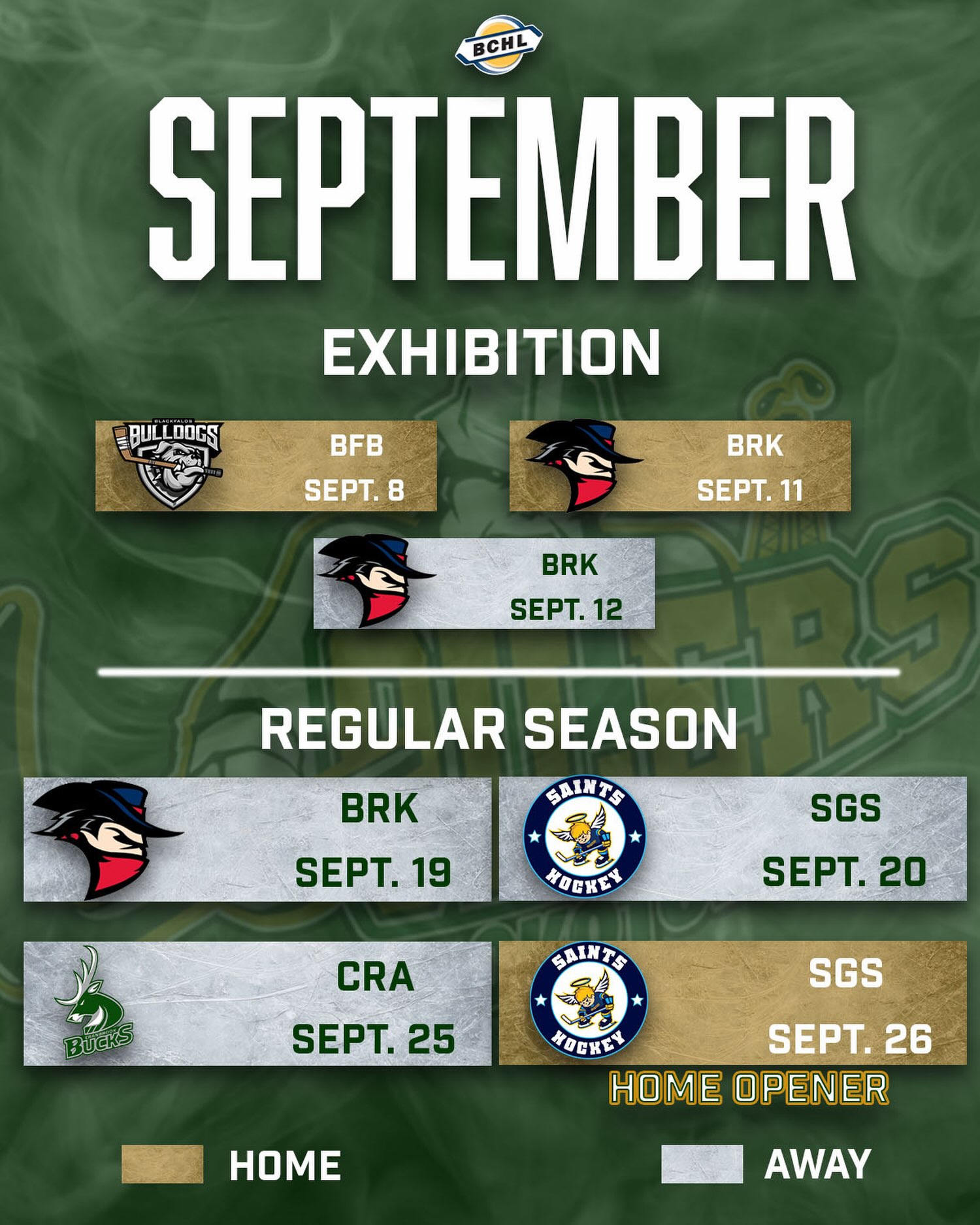 🙌Okotoks Oilers hockey is back! 🙌

September has arrived and we are ready for the 2026-2027 BCHL season!

Two preseason games at the VRC to open up September hockey!

Our Home Opener will be played on September 26 against the Spruce Grove Saints!

Make sure to secure your Season Tickets or Flex Tickets at Tickets.OkotoksOilers.com and solidify your spot in our season ticket BBQ on the 7th! 

We can’t wait to put on a show for you this season!

#OkotoksOilers #BCHL