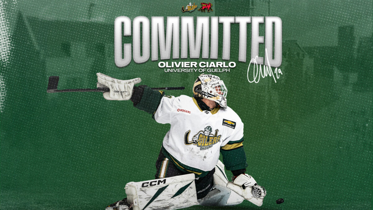 Olivier Ciarlo commitment. (Geyan Predas and Chad Goddard/Okotoks Oilers)