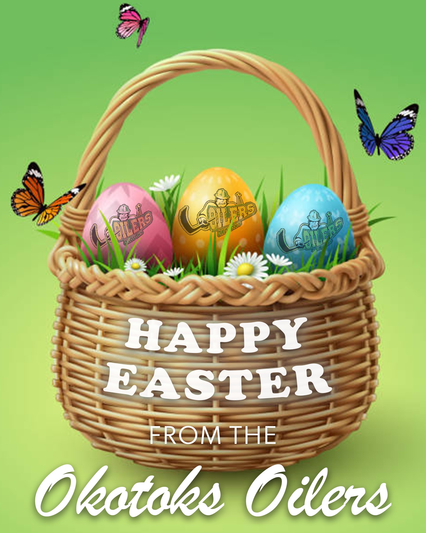 Happy Easter Sunday, Oilers fans!

#BuiltAlbertaStrong | #OkotoksOilers
