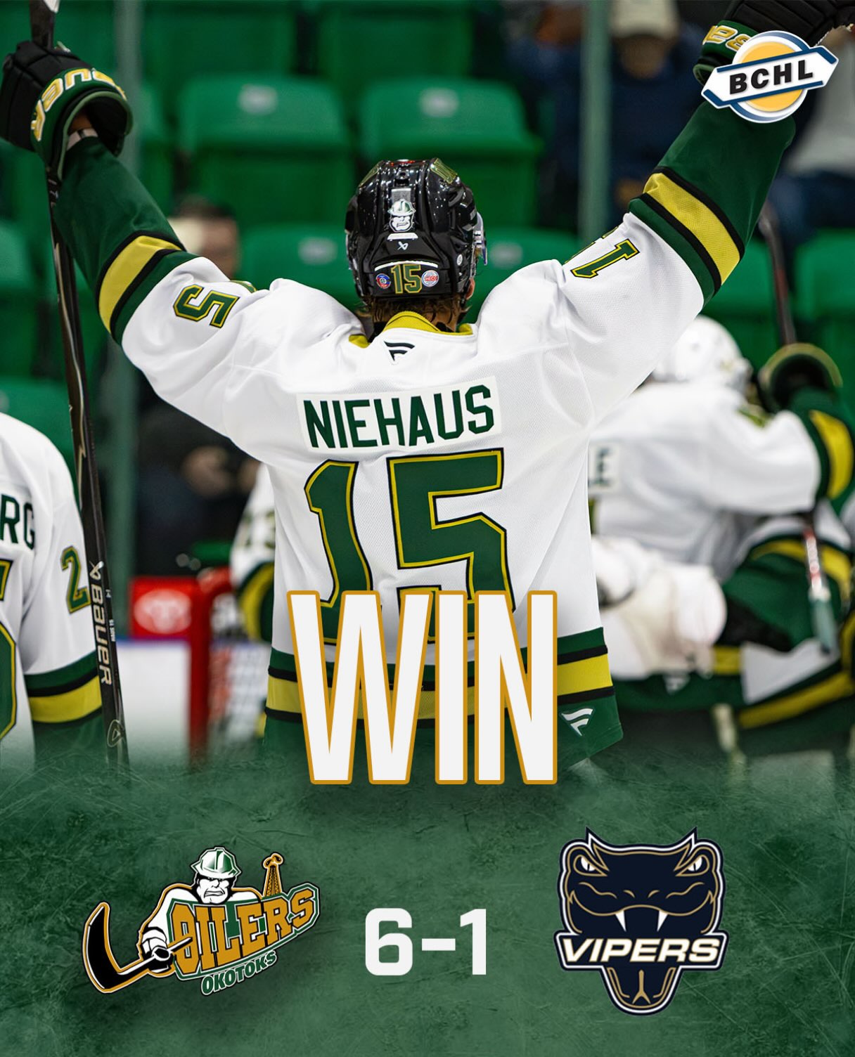 Oilers get back in the win column with a huge 6-1 win over the Vernon Vipers, with help from a Conner Radke hat trick!

#OkotoksOilers #BCHL