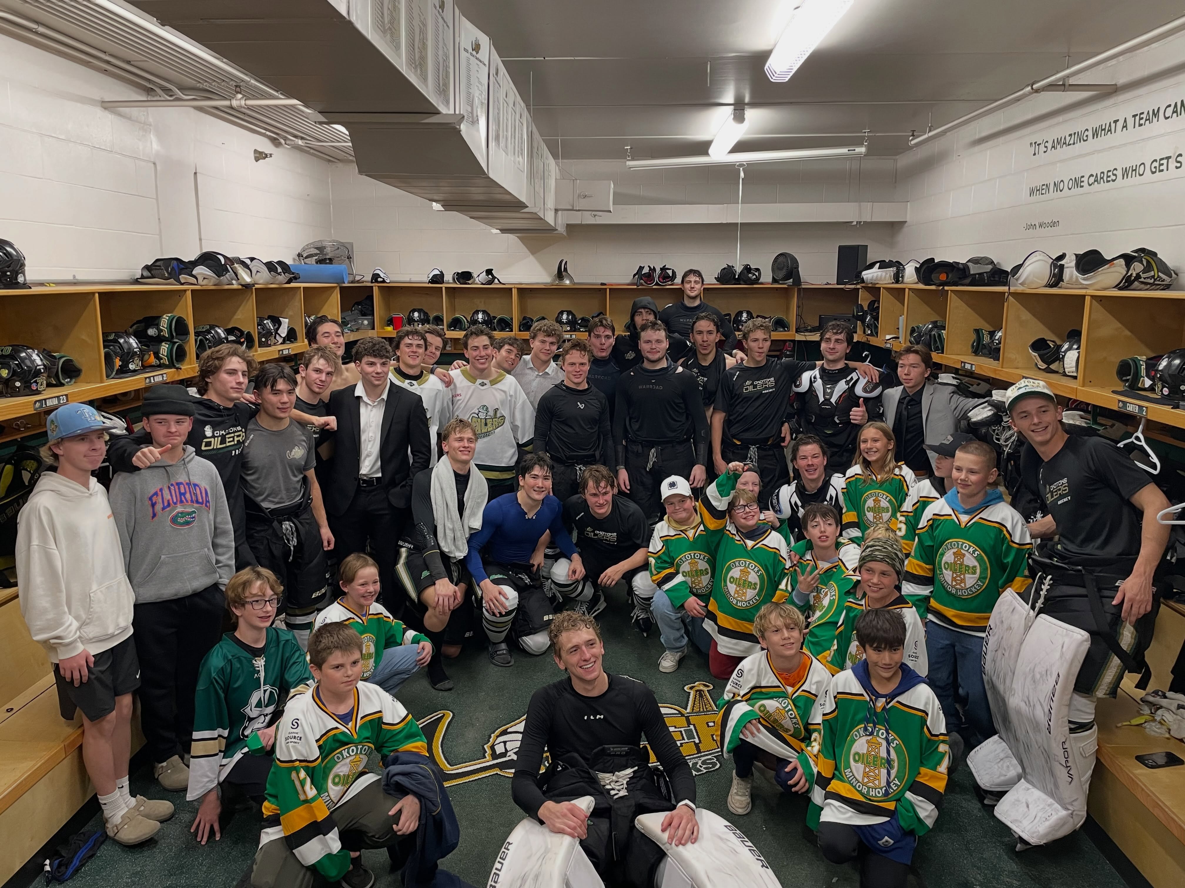 Thank you to Okotoks U13 Titians for coming out and cheering our guys on to a big 6-1 win over the Vernon Vipers tonight!

#OkotoksOilers #BCHL