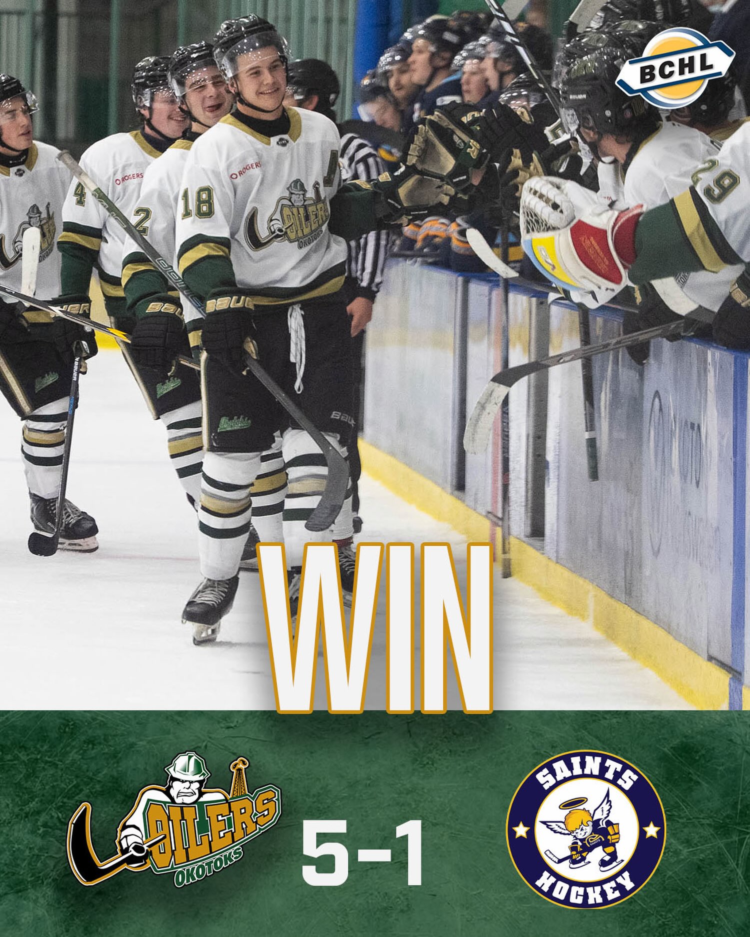 Oilers pick up a huge win at our Home Opener!

📸 @chadegoddard 

#OkotoksOilers #BCHL