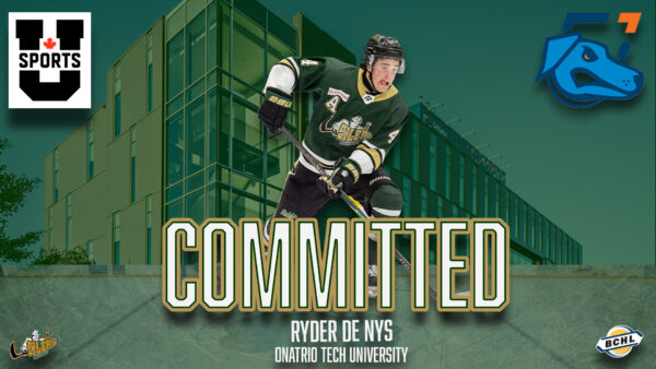 Ryder de Nys commits to Ontario Tech University of U SPORTS for the 2026-2027 season